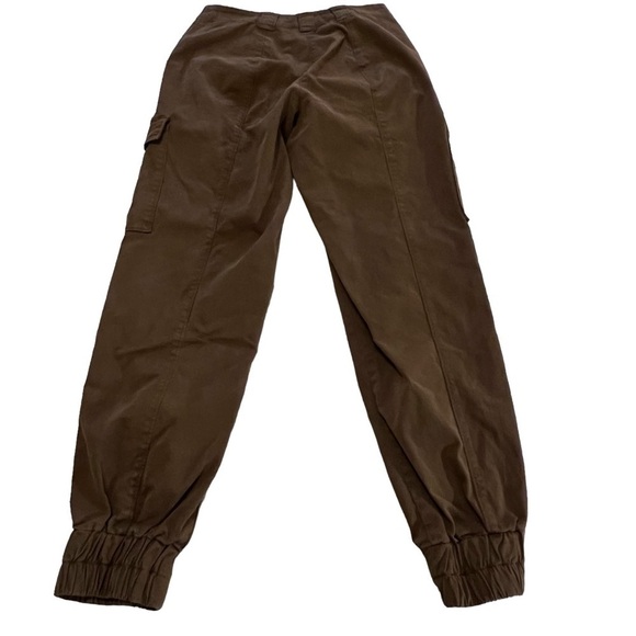 Cinq a Sept Kelly High Rise Cargo Pant Joggers 00 Brown cropped high waist - Picture 6 of 16